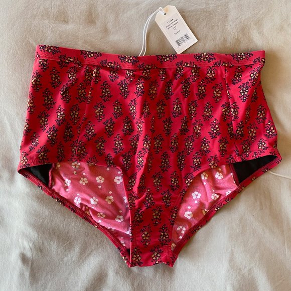 TOAST Retro Floral Block Print Halter Bikini Size M/L - Picture 9 of 11